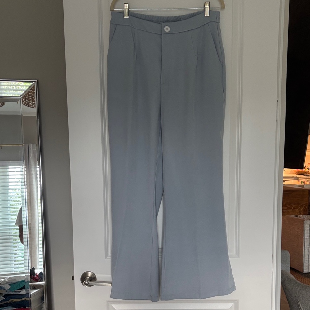 Source Unknown Light Gray Wide Leg Pants